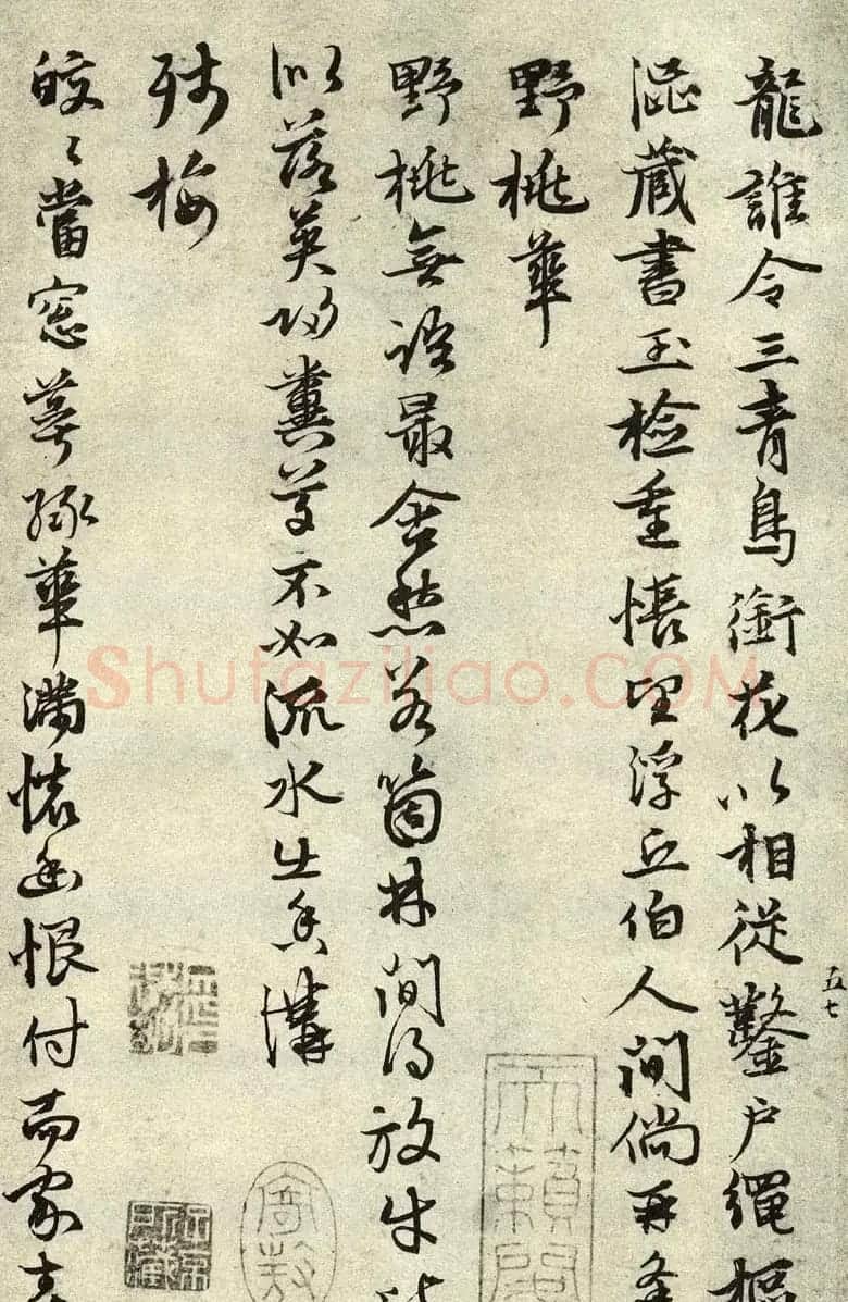 张雨行书墨迹自书诗五十五首 | 书法碑帖