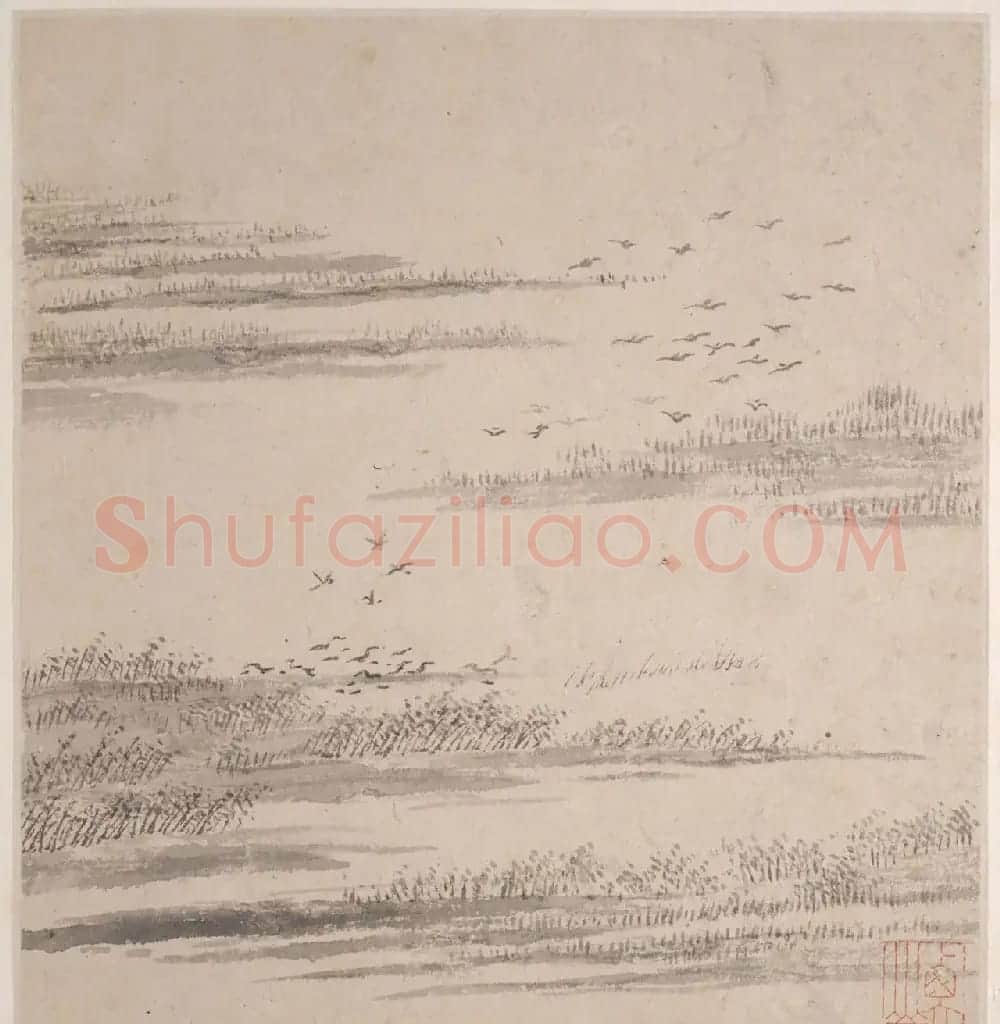 文徵明书画册页欣赏《潇湘八咏》 | 传世书法作品赏析