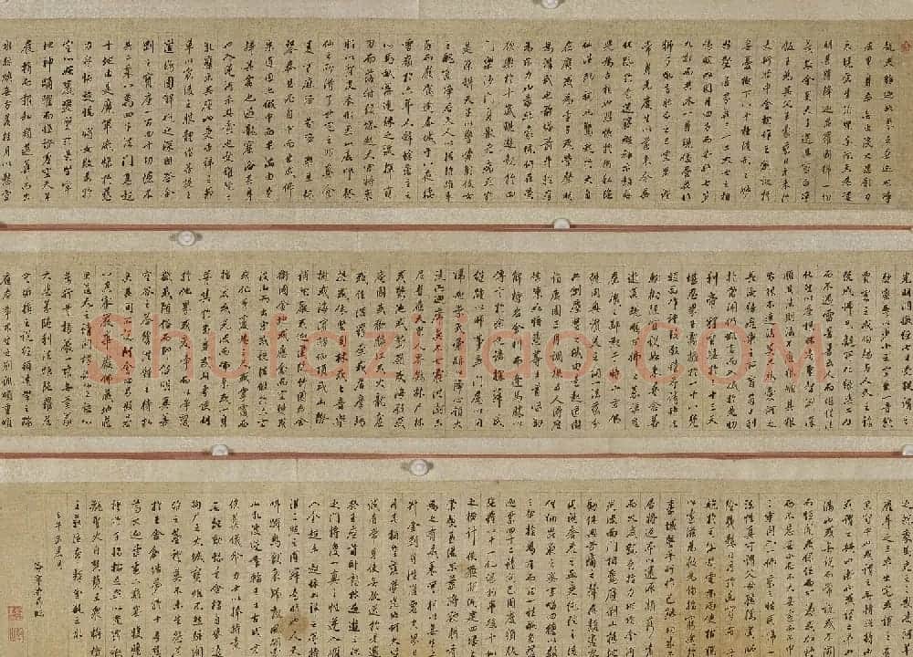 清代查昇行书释迦如来成道记卷 | 书法长卷