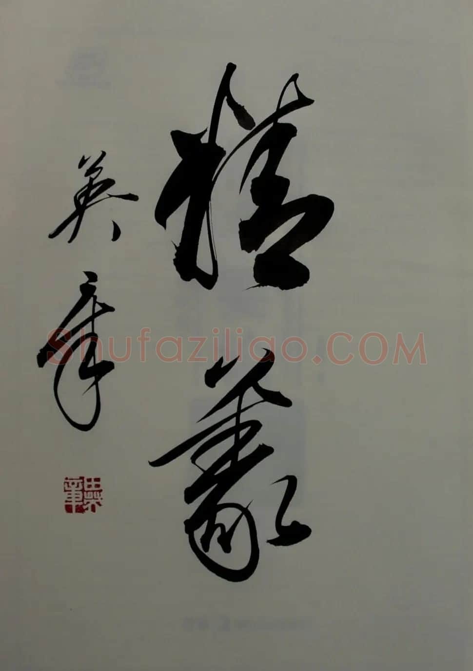 田英章书法2字作品欣赏第三辑 | 书法名家作品鉴赏