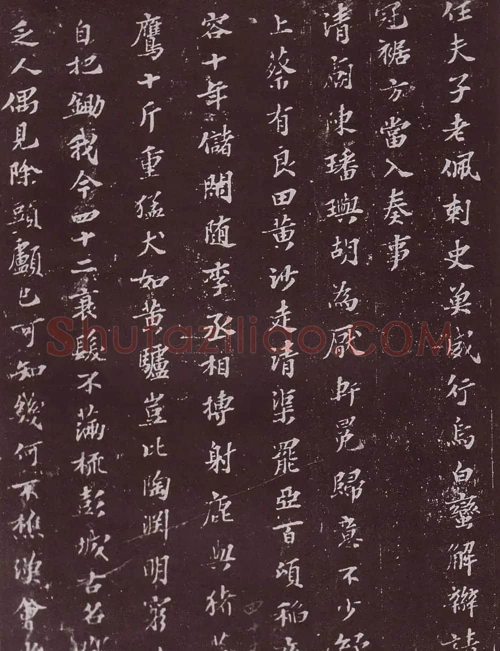 宋拓苏轼楷书答任师中与家汉公诗帖 | 毛笔书法作品