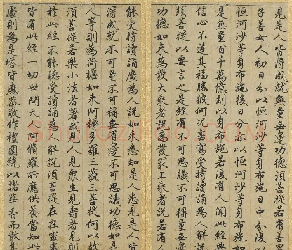 赵孟頫小楷金刚经墨迹册 | 书法名家作品鉴赏