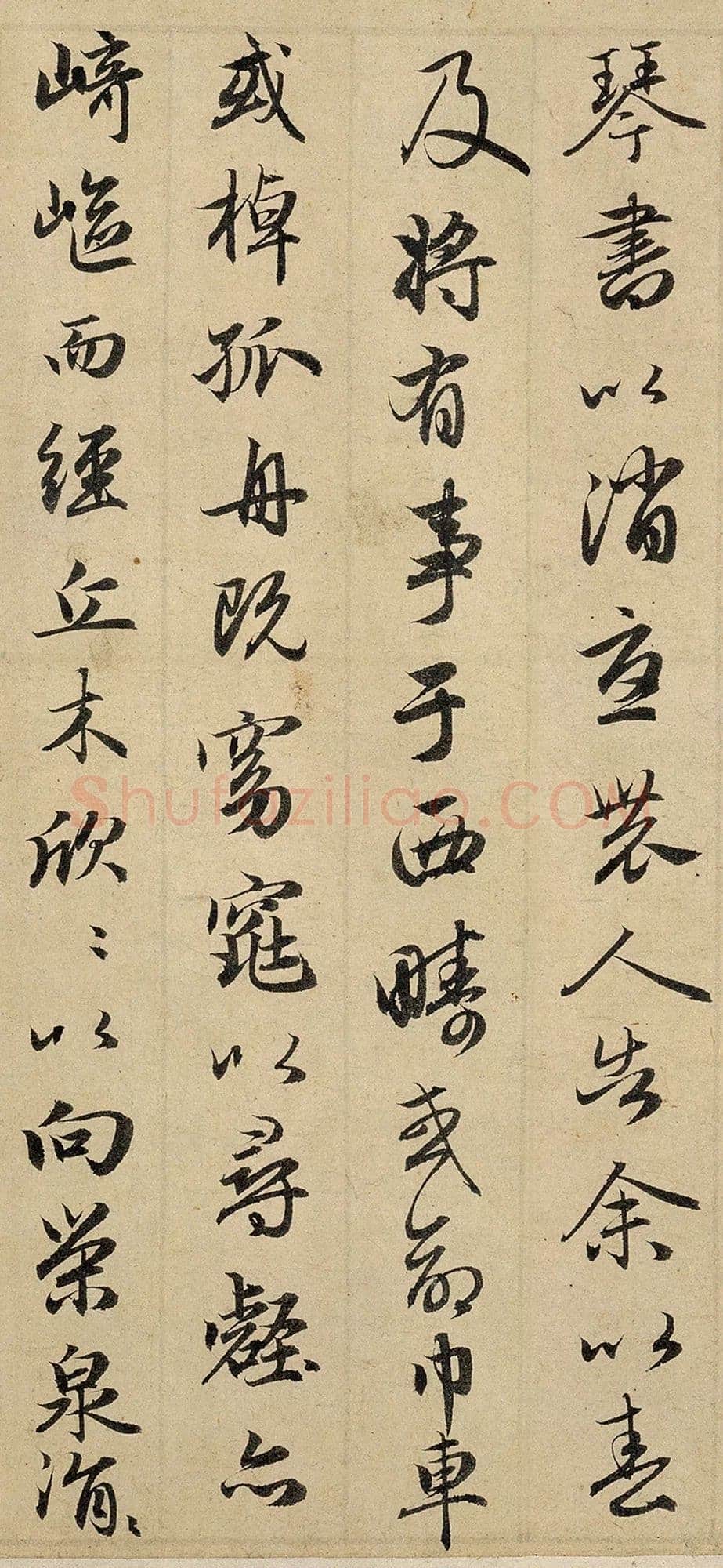 赵孟頫《归去来卷》纸本行书,24×146 厘米。辽宁省博物馆藏