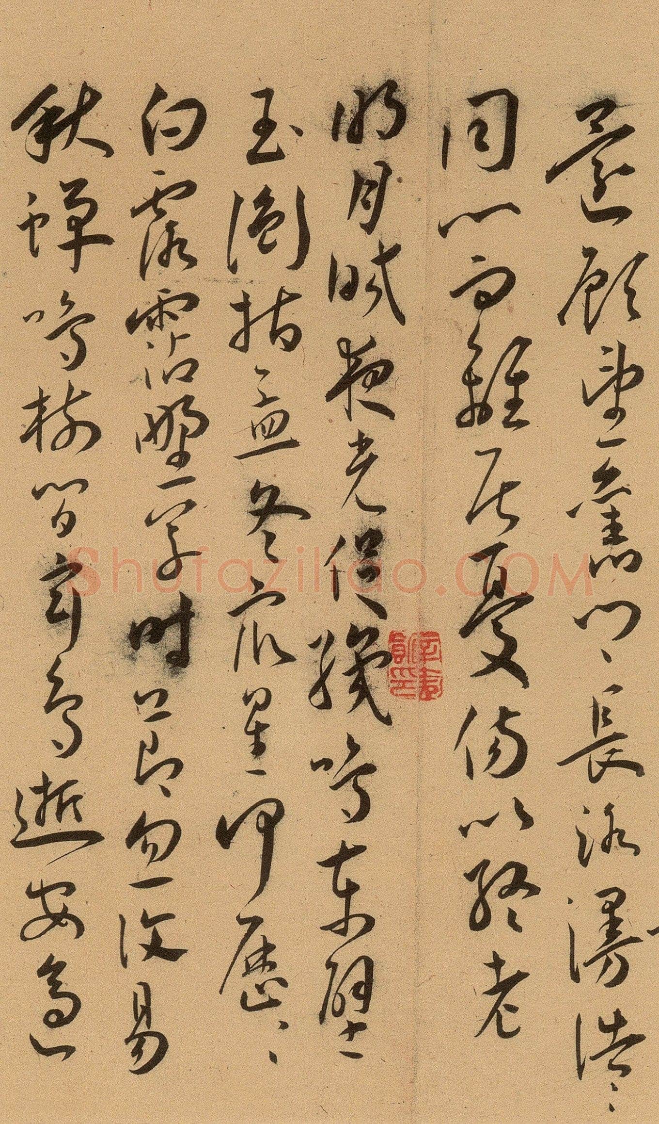 王宠《草书古诗十九首卷》纸本 草书 29.3×380.1cm 上海博物馆藏