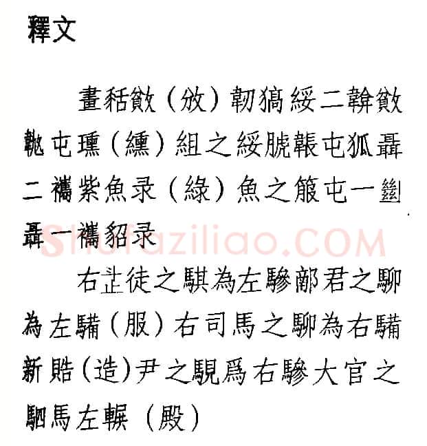 曾侯乙墓竹简朱书陶文作品欣赏,摘自先秦曾侯乙墓竹简