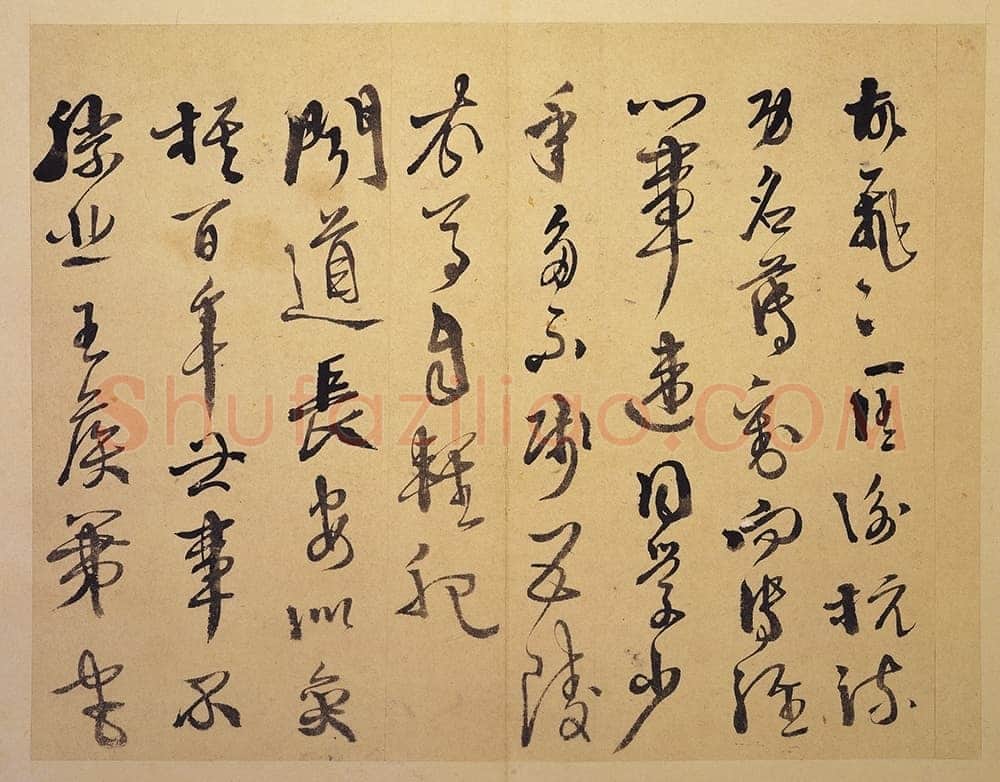 徐渭《行草书杜甫秋兴八首》册页 纸本 高25.3厘米 台北故宫博物院藏