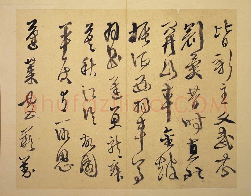 徐渭《行草书杜甫秋兴八首》册页 纸本 高25.3厘米 台北故宫博物院藏