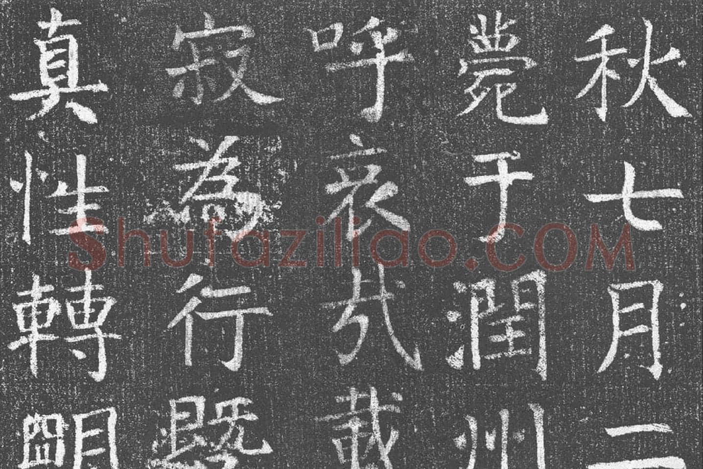 颜真卿青年时期楷书《王琳墓志》局部 (3)