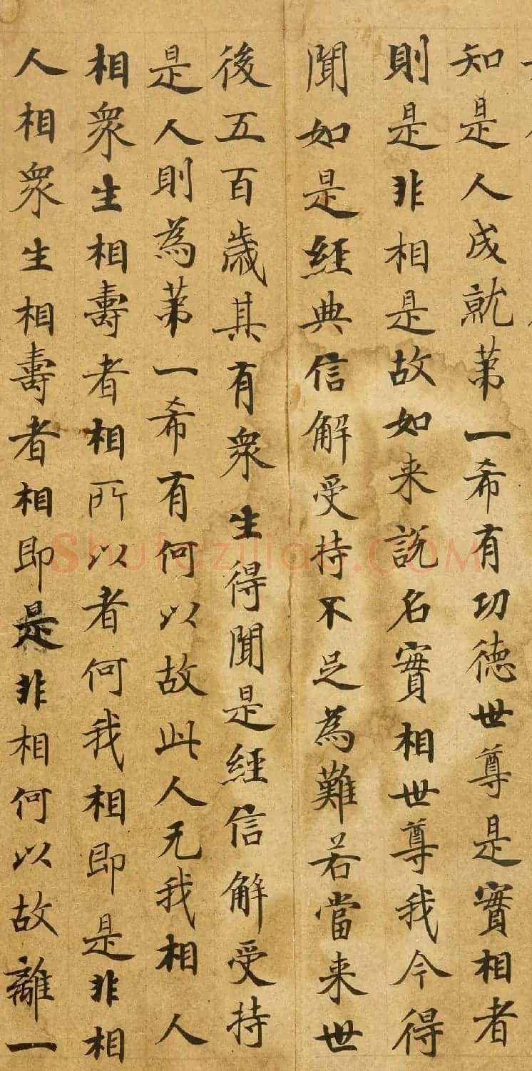 唐代刘弘珪楷书抄写《金刚般若波罗蜜经》 | 敦煌写经欣赏