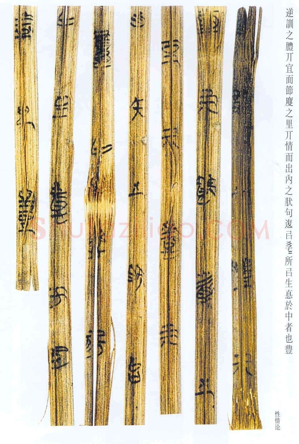 上海博物馆藏楚简朱书陶文作品欣赏,摘自先秦上海博物馆藏楚简