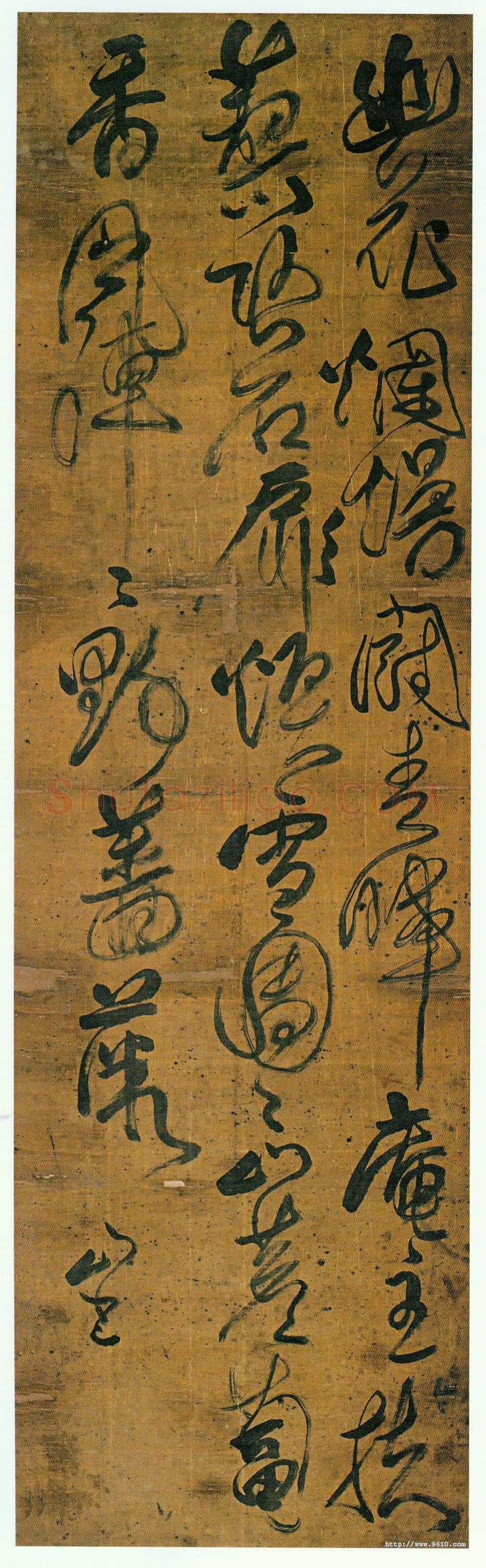 傅山《行草青羊庵七言绝句》轴 154cm×45cm 山西省博物院藏