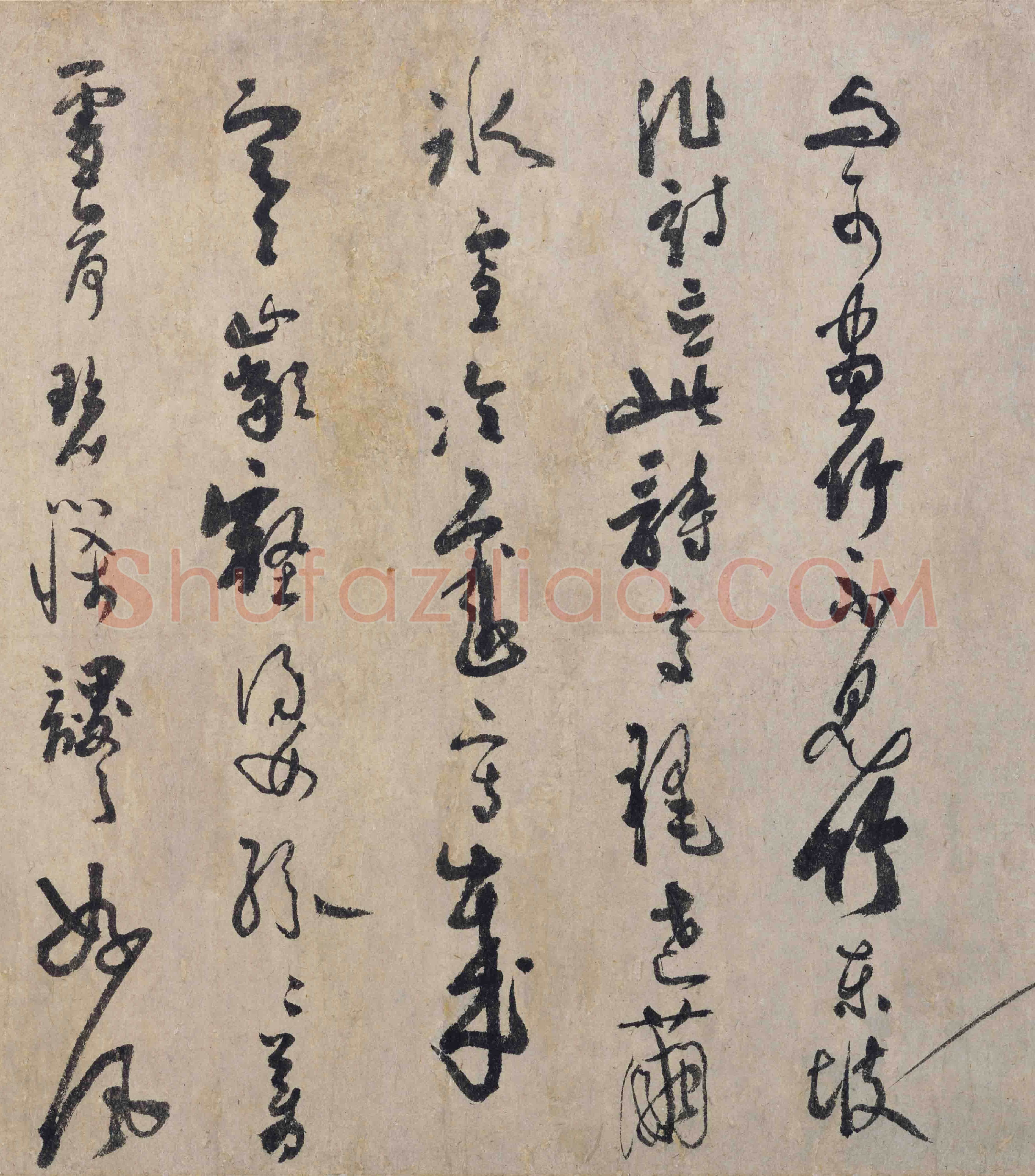 吴镇《竹谱图卷》纸本36×539.3cm 1350年作 上海博物馆藏