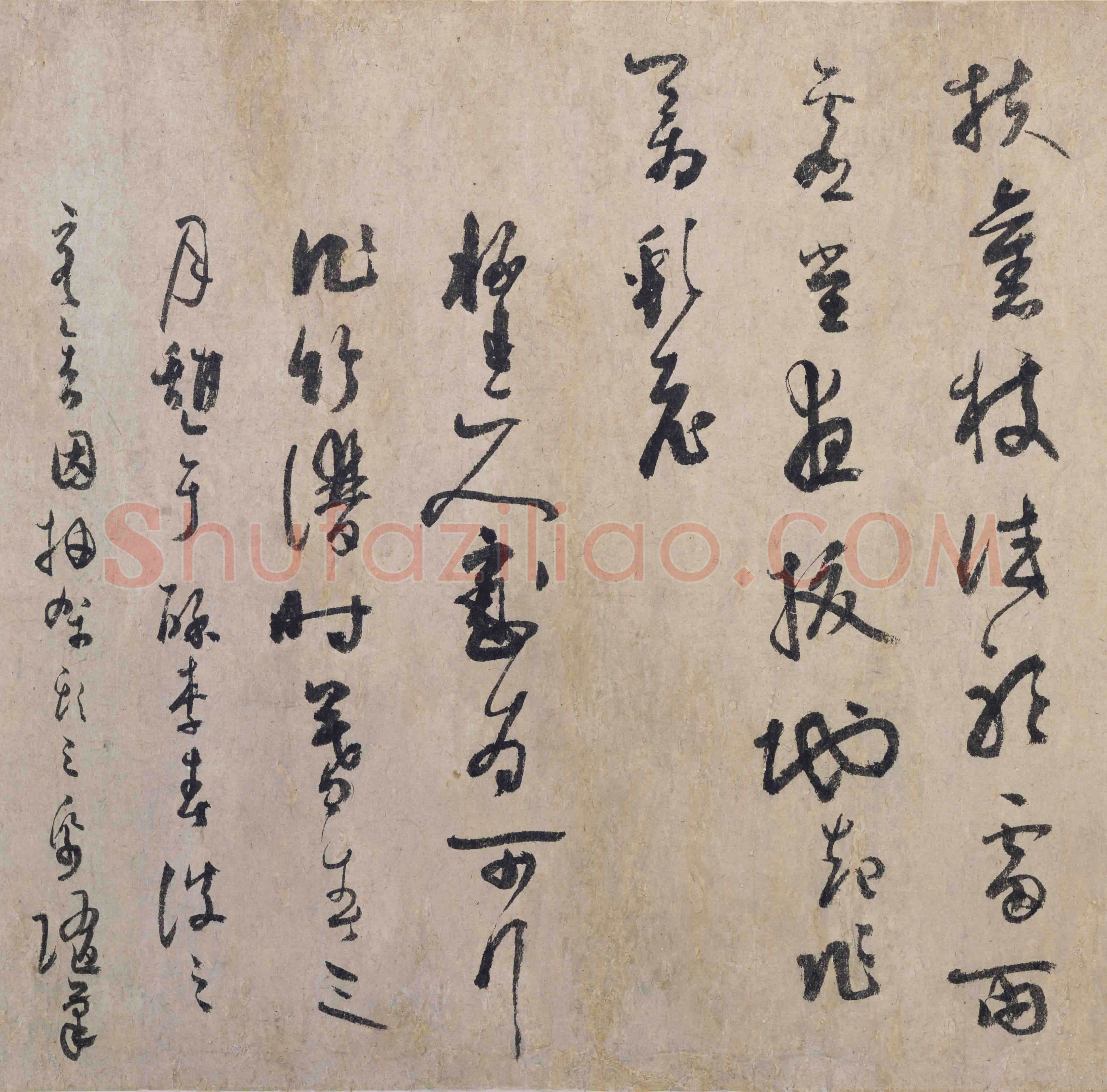 吴镇《竹谱图卷》纸本36×539.3cm 1350年作 上海博物馆藏