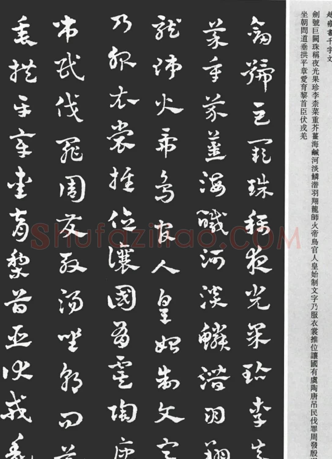 赵雍书法《章草千字文》大图欣赏 | 毛笔草书字帖
