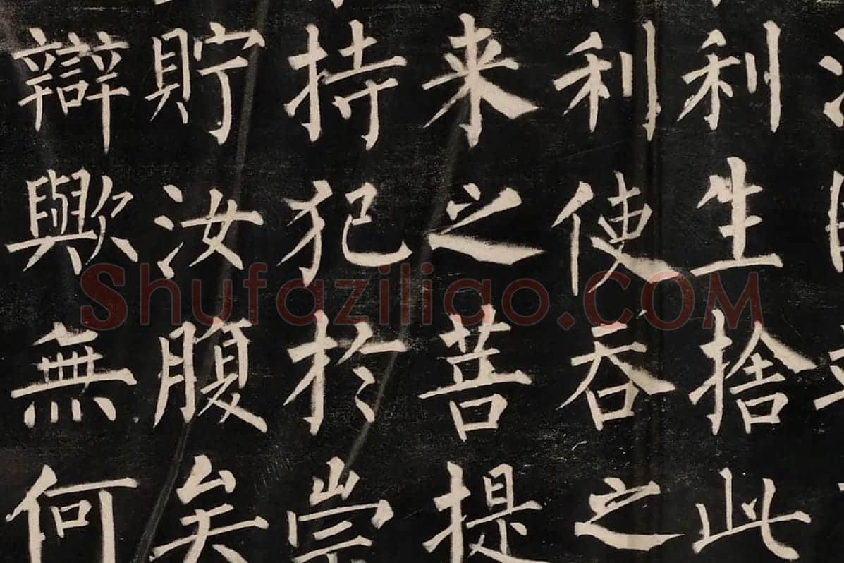 柳公权楷书《玄秘塔碑》高清拓本图片局部 (2)