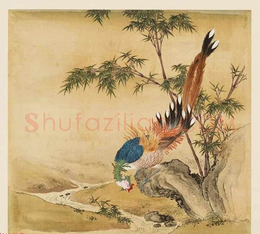 汉文满文字画欣赏《清人鸟谱册》 | 传世书法作品欣赏