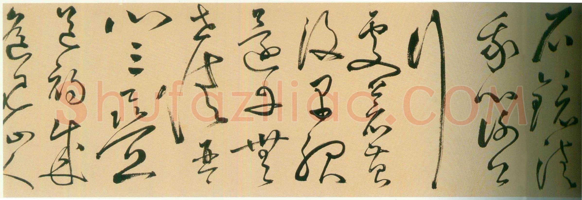 丰坊《草书李白庐山谣诗卷》纸本草书 纵24.4cm 横541.6cm 上海博物馆藏