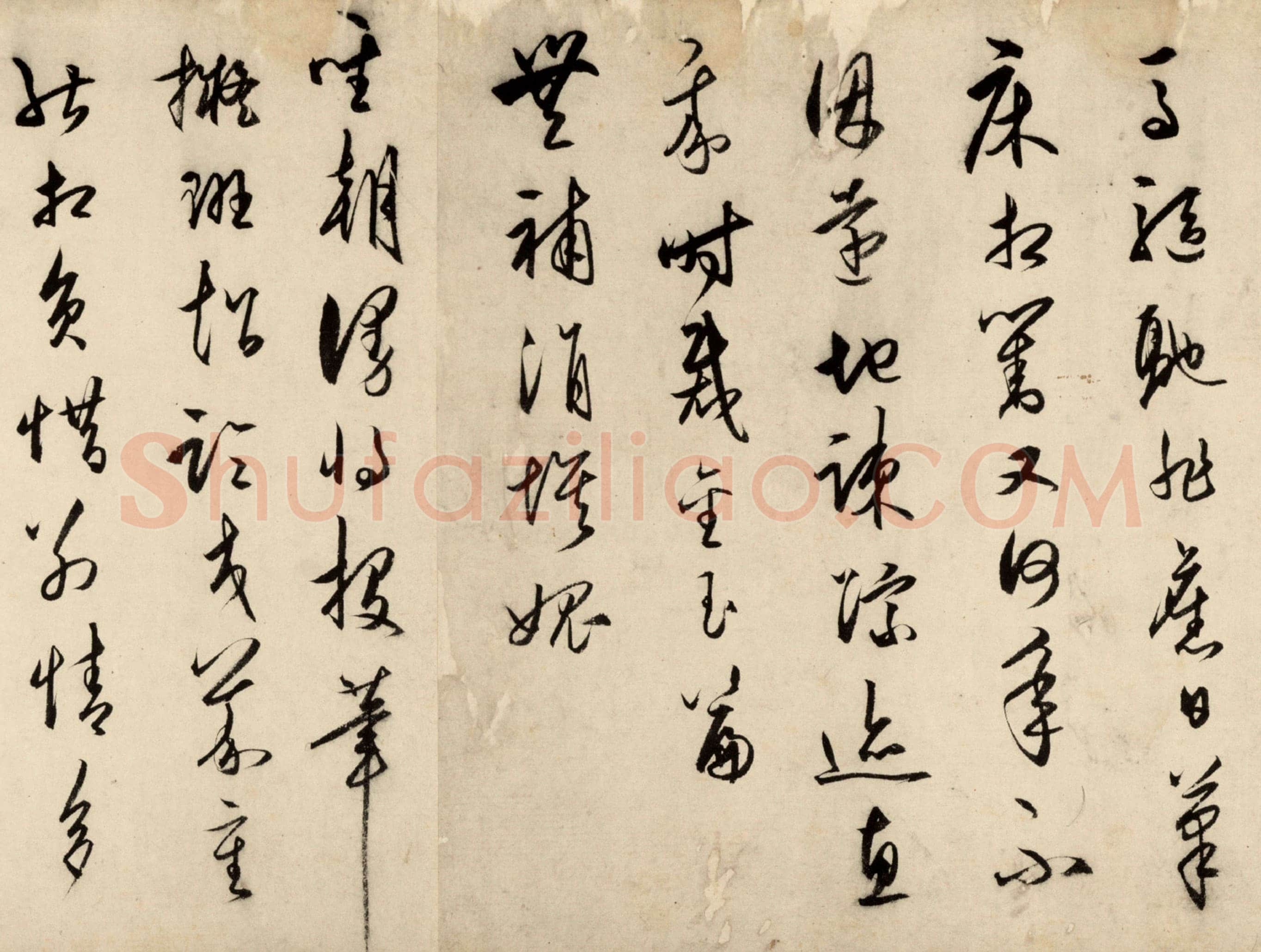王守仁《龙江留别诗》纸本 草书 28.1×296.6cm 正德十一年(1516)北京故宫博物院藏