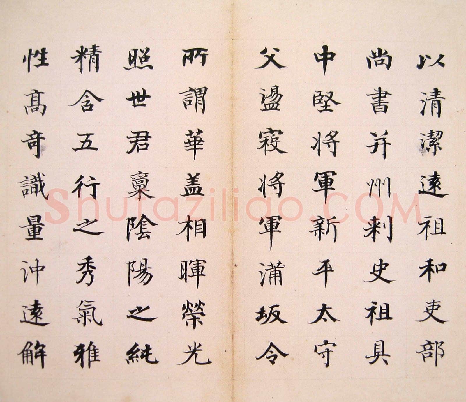 何绍基《临张黑女墓志》页(选一),纸本,23×27cm×7 上海道明拍卖2007春拍