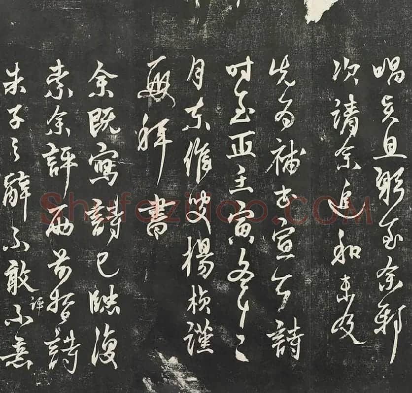 杨维祯墨拓行草书字帖《书张南轩城南诗》_03
