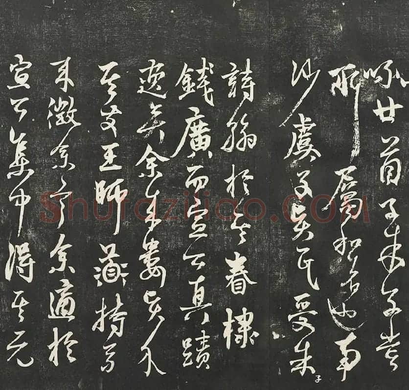 杨维祯墨拓行草书字帖《书张南轩城南诗》_04