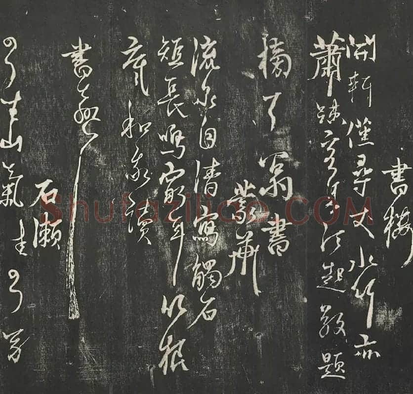 杨维祯墨拓行草书字帖《书张南轩城南诗》_09