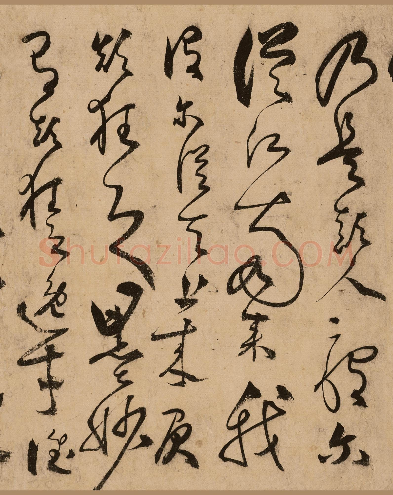 张弼《狂草任华怀素上人草书歌》(传)纸本 31.5×526cm