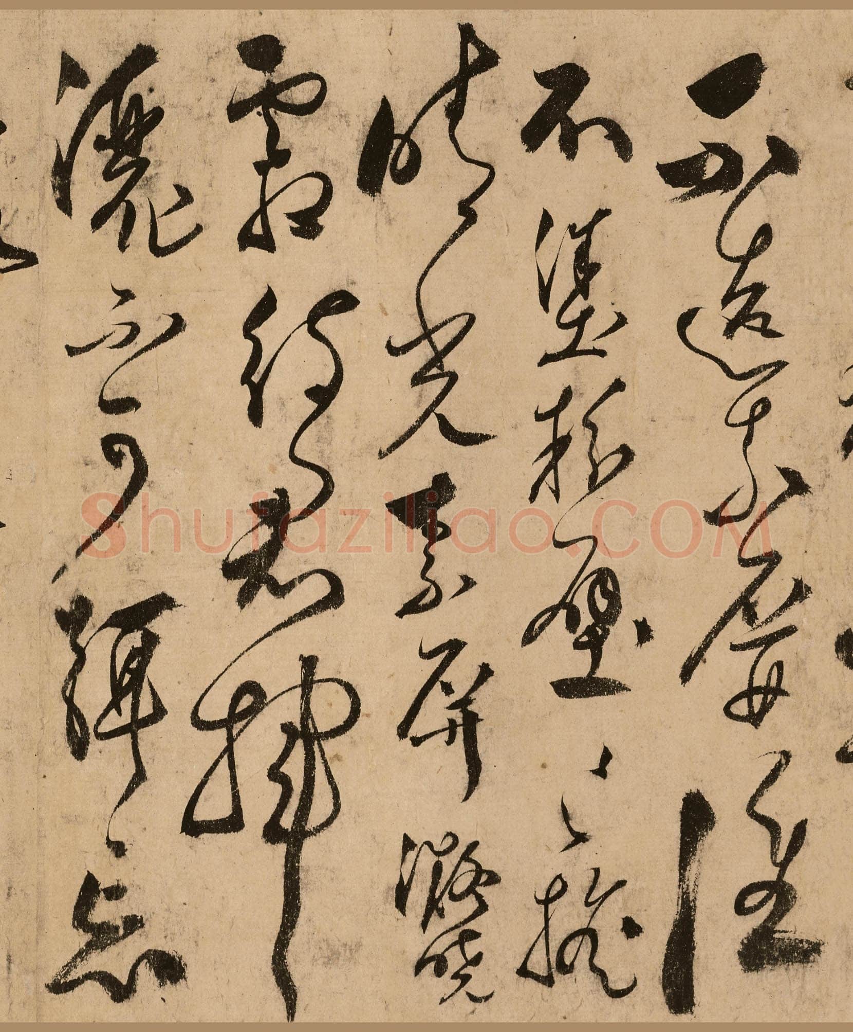 张弼《狂草任华怀素上人草书歌》(传)纸本 31.5×526cm