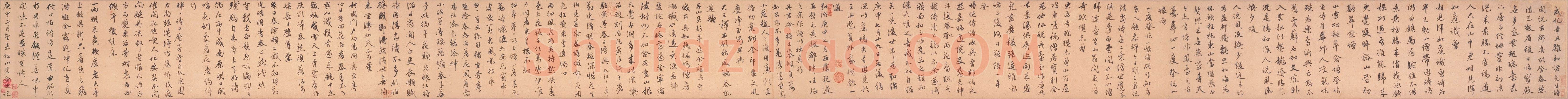 金琮《行书诗卷》纸本 26×417cm 弘治庚申(1500)上海博物馆藏