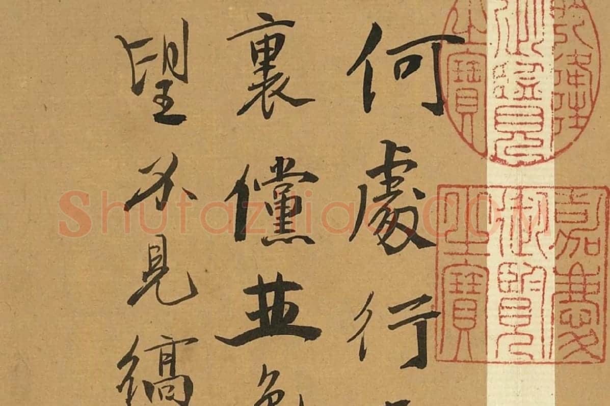徐渭行书册页《诗帖并书评》局部 (2)