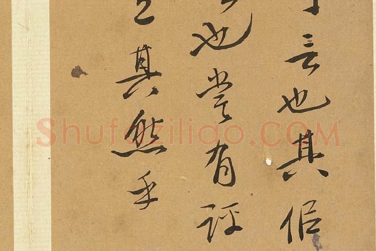 徐渭行书册页《诗帖并书评》局部 (8)