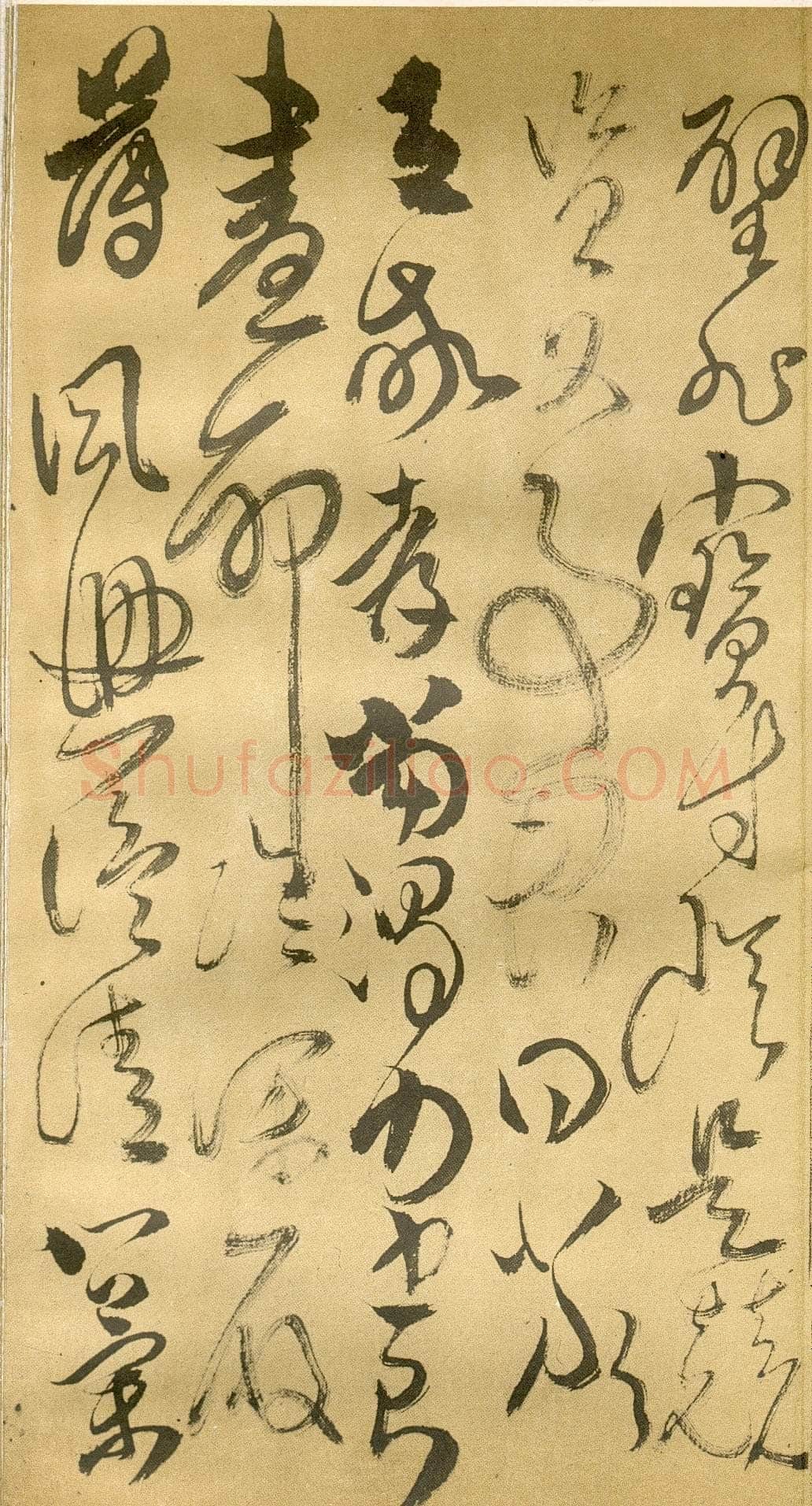 傅山《草书千字文》册 共12页 纸本 24.5×13cm 山西省博物院藏