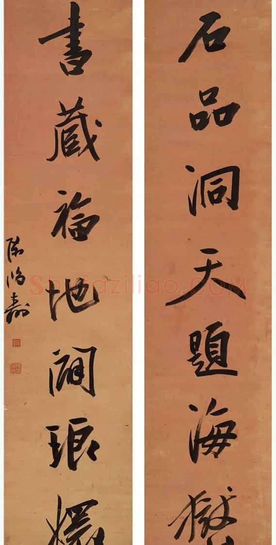 清代大师陈鸿寿书法对联专辑 | 名家书法作品赏析