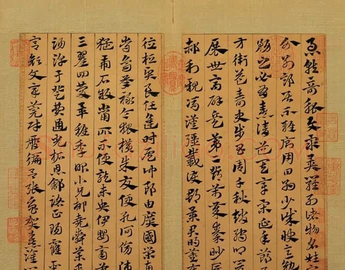 元代赵孟頫书急就章册 台北故宫藏本 | 书法名家作品欣赏