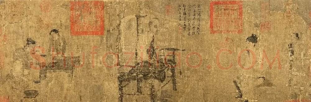 唐代画家阎立本绘《萧翼赚兰亭序》 | 传世书法作品精选