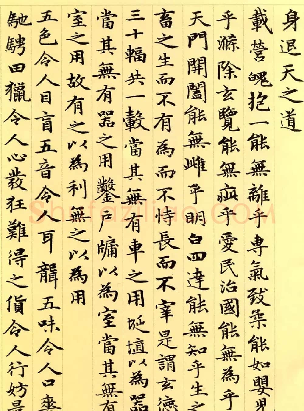 赵孟頫63岁小楷《老子道德经》 | 书法名家作品欣赏