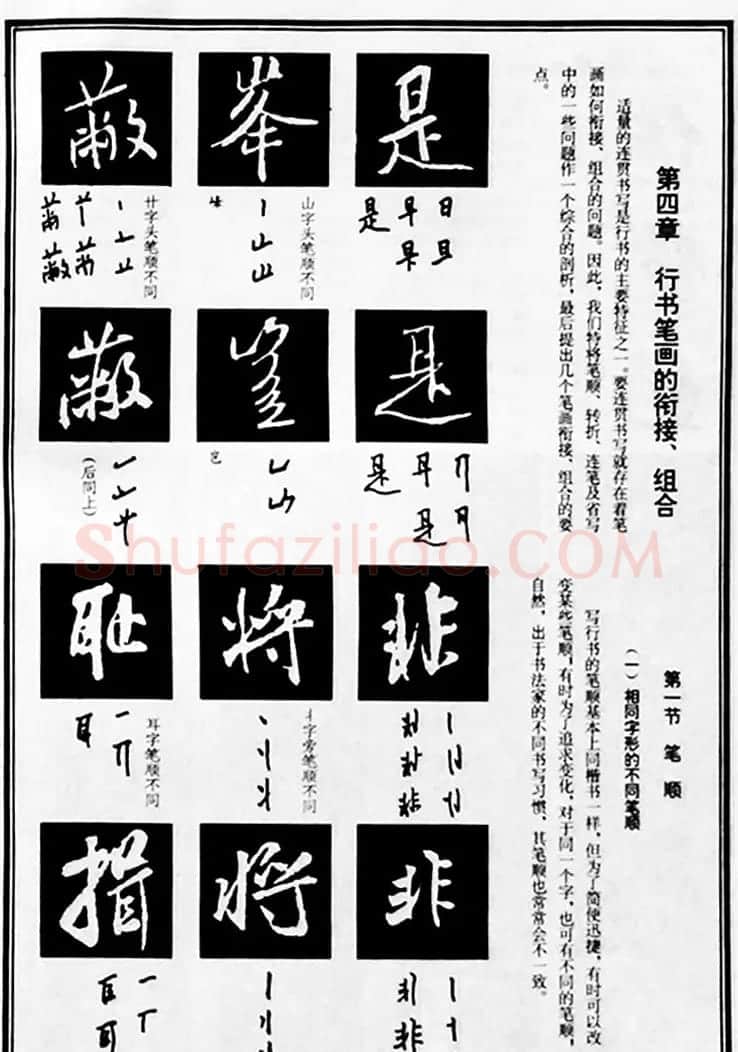字帖教材《米芾行书笔法图解》 | 软笔行书字帖