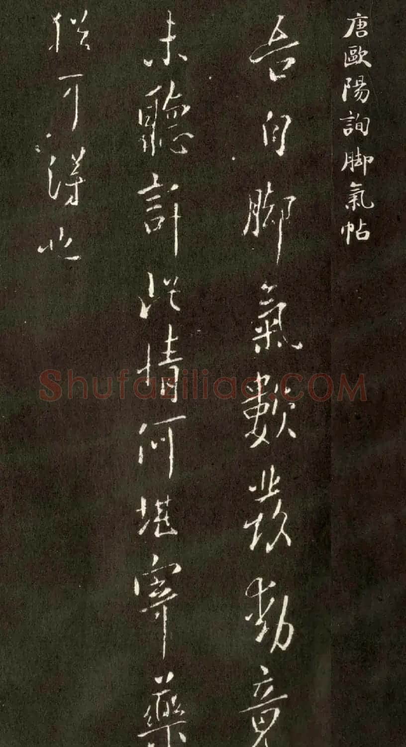 欧阳询书法行书作品欣赏《脚气帖》 | 名家书法作品赏析