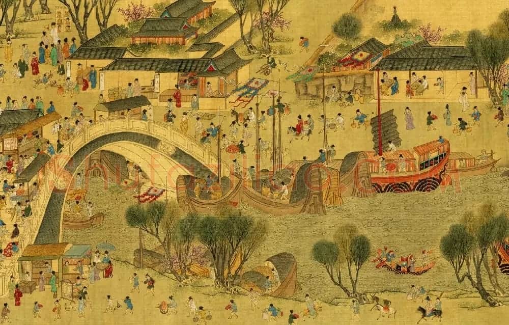 明代仇英绘画欣赏《清明上河图》 | 传世书法作品鉴赏