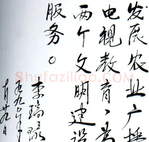 李瑞环书法墨迹欣赏 | 书法名家作品欣赏