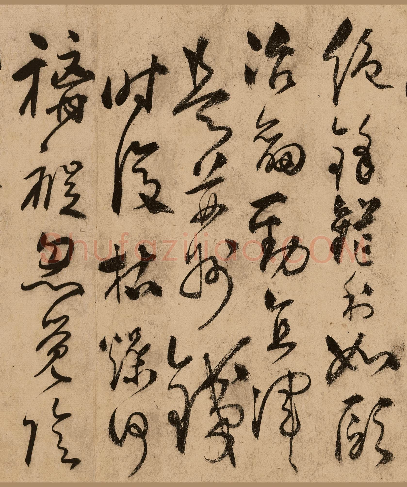 张弼《狂草任华怀素上人草书歌》(传)纸本 31.5×526cm