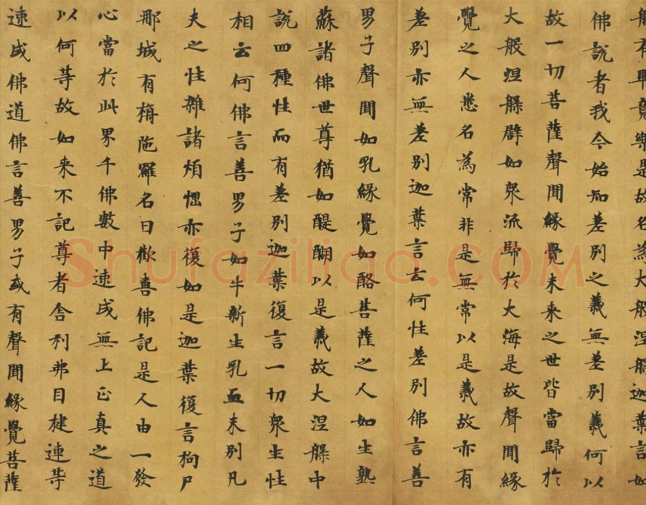 敦煌书法敦煌书法大般涅槃经,摘自东晋至北宋大般涅槃经2