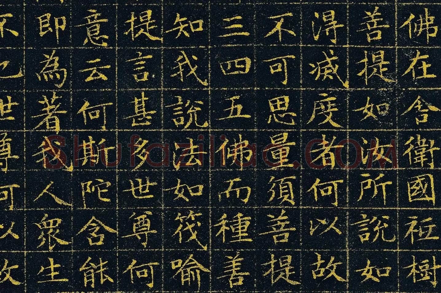 文徵明《小楷泥金金刚经》高清大图局部 (3)