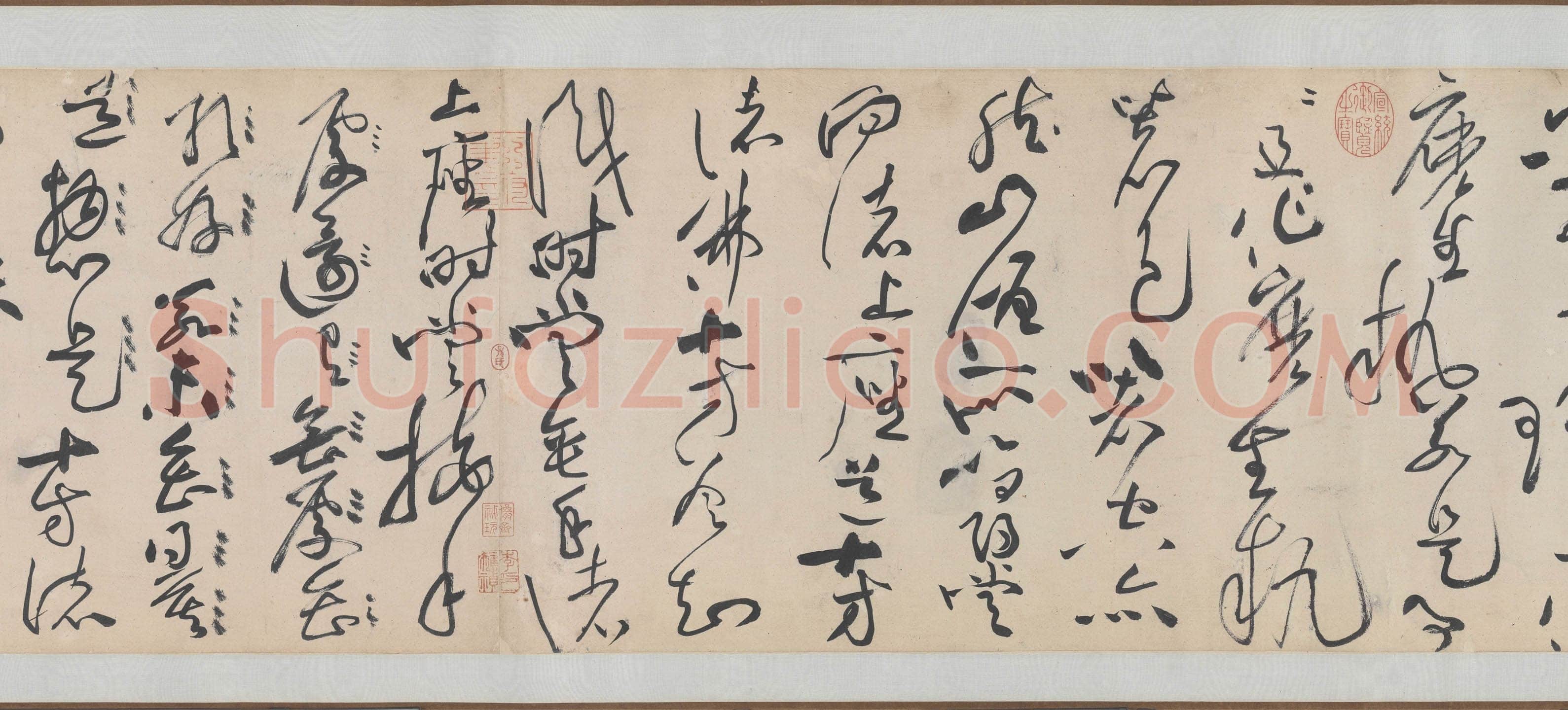 黄庭坚《诸上座草书卷》纸本,草书 33×729.5 约元符三年(1100年)北京故宫博物院藏