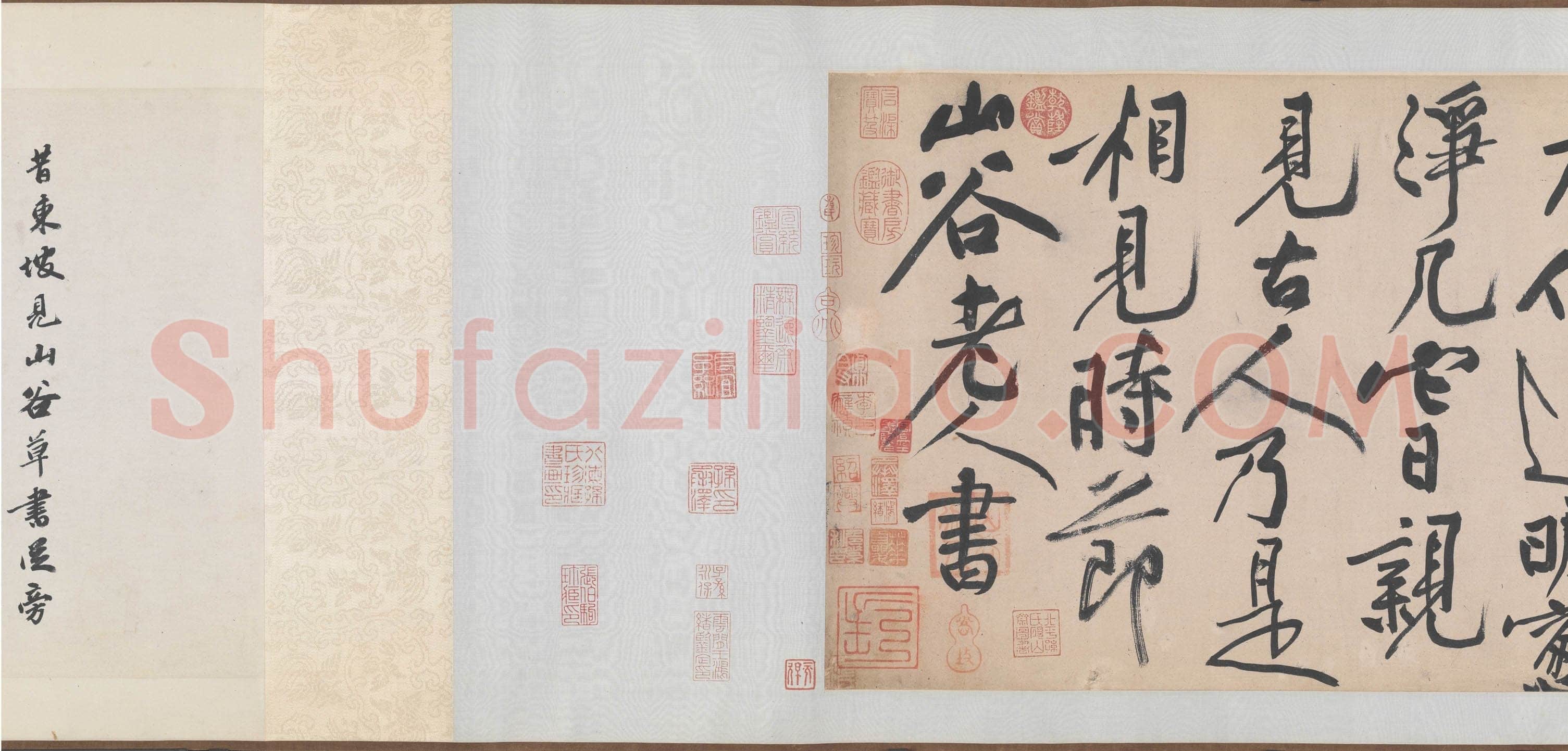 黄庭坚《诸上座草书卷》纸本,草书 33×729.5 约元符三年(1100年)北京故宫博物院藏