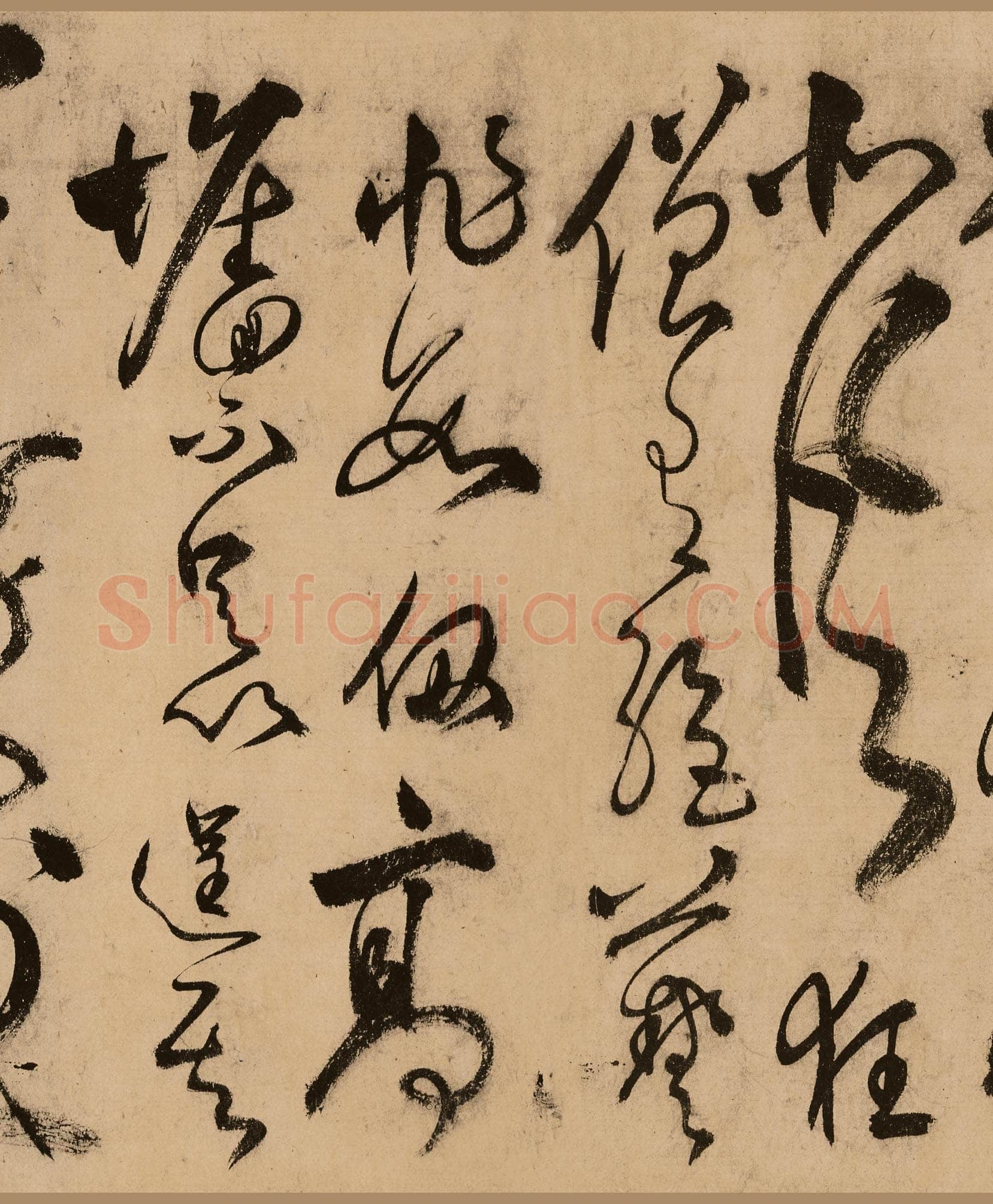 张弼《狂草任华怀素上人草书歌》(传)纸本 31.5×526cm