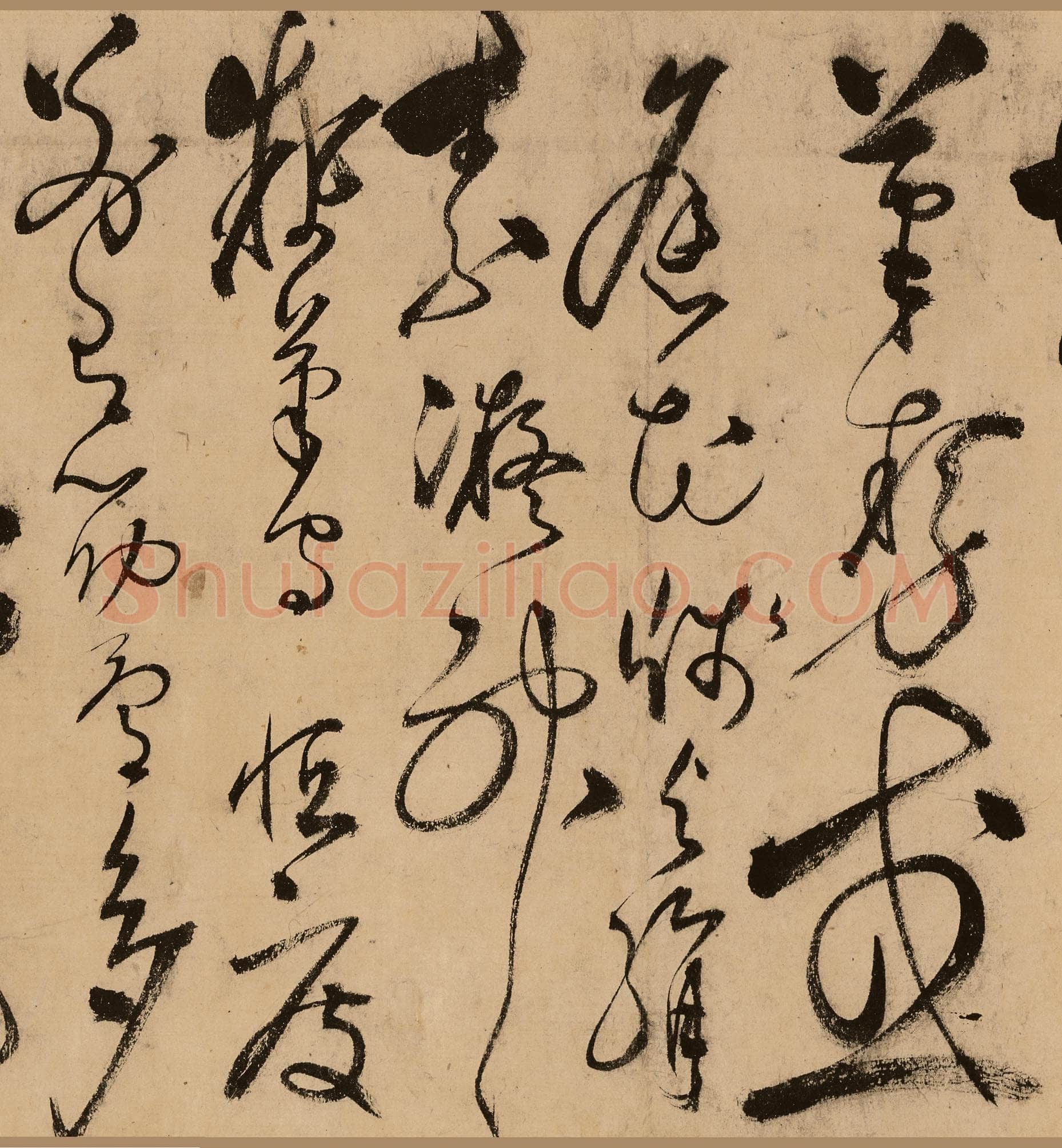 张弼《狂草任华怀素上人草书歌》(传)纸本 31.5×526cm
