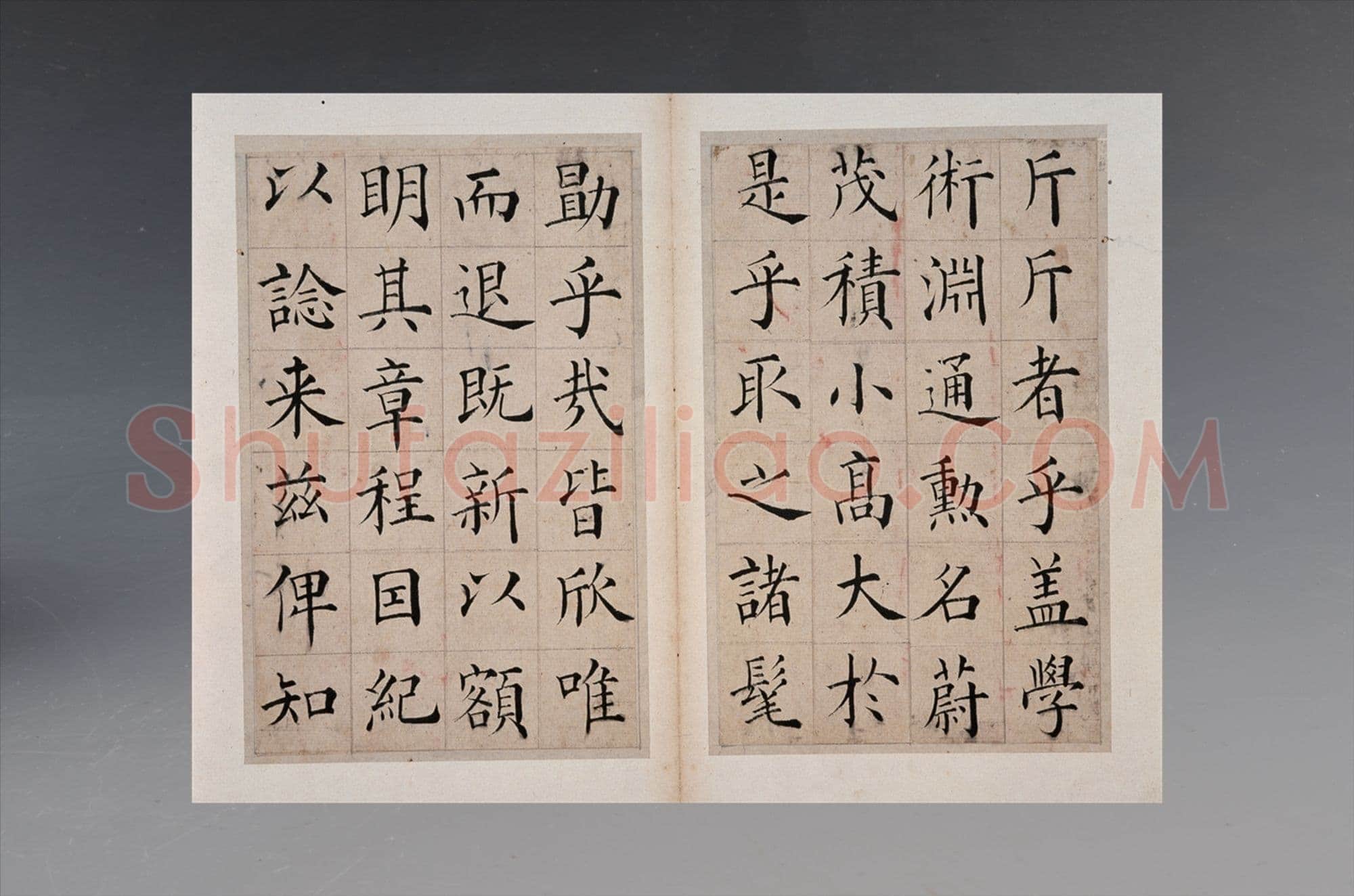 张岳崧《楷书南安书院碑记册》纸本楷书 23×15.3cm 海南省博物馆藏
