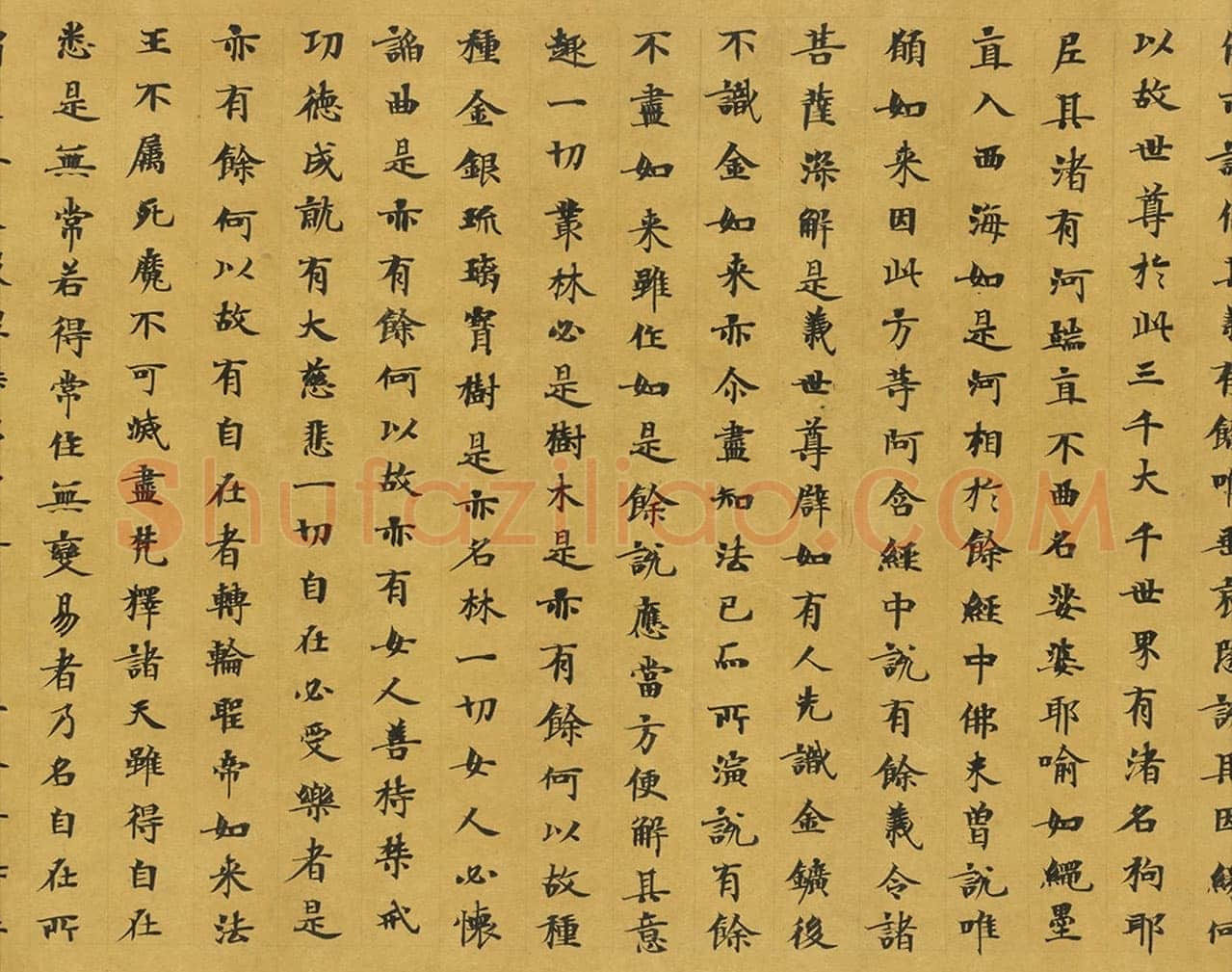 敦煌书法敦煌书法大般涅槃经,摘自东晋至北宋大般涅槃经2