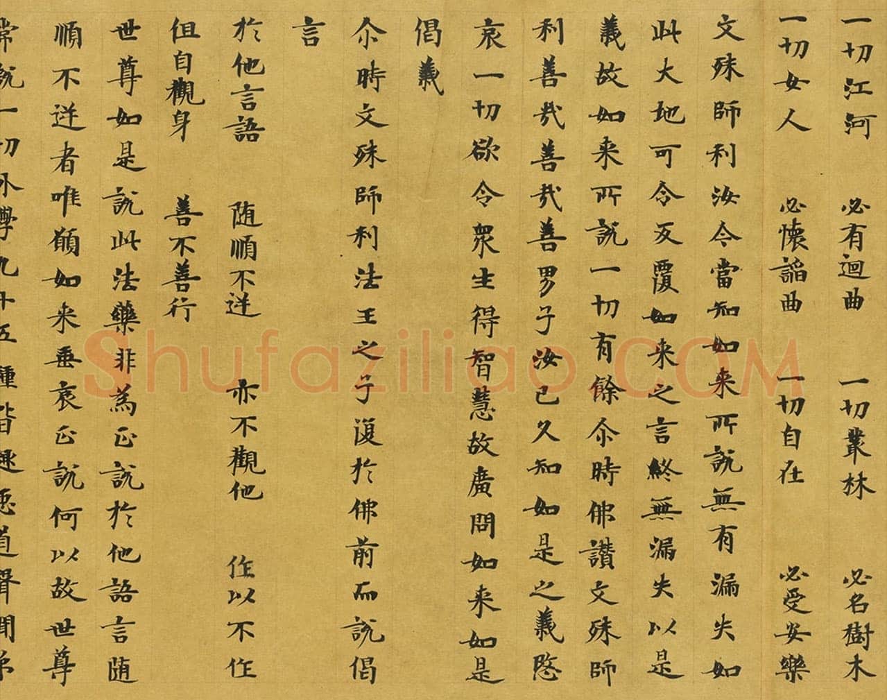 敦煌书法敦煌书法大般涅槃经,摘自东晋至北宋大般涅槃经2